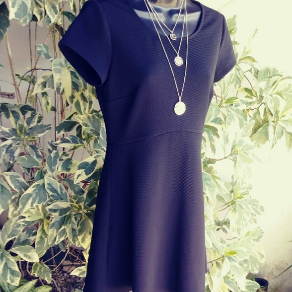 🌲HP🌲Maison Jules Black Fit & Flare Dress - Sz M - Picture 6 of 7